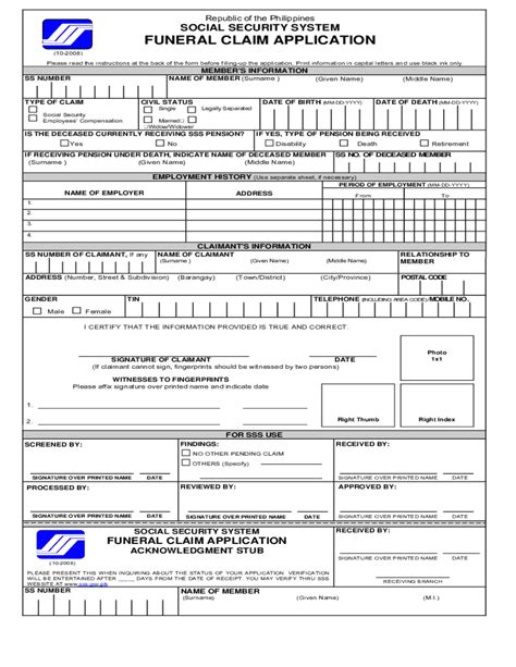 www sss gov ph funeral claim|Funeral Claim .